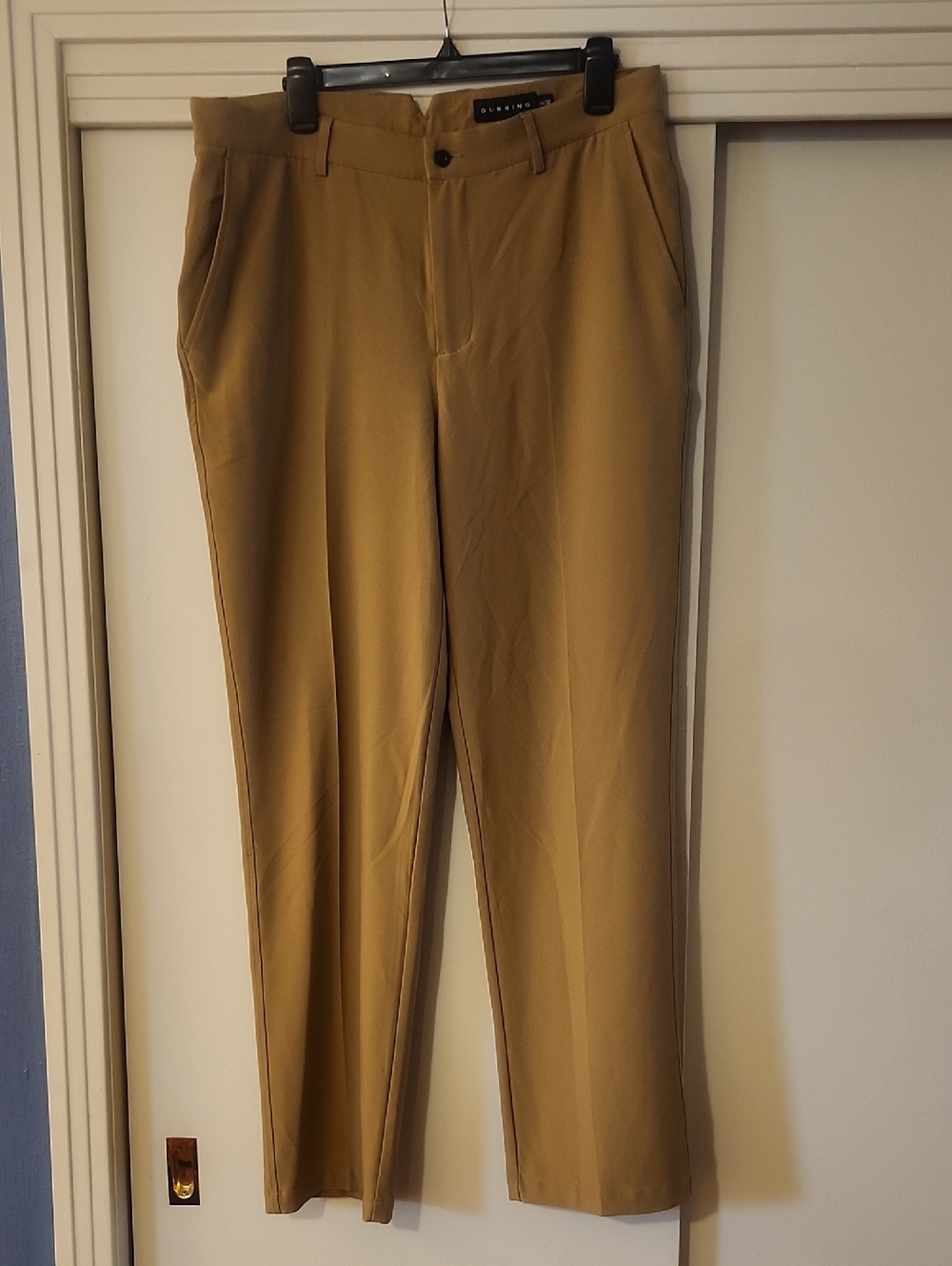Dunning Womens Tan Dress Pants